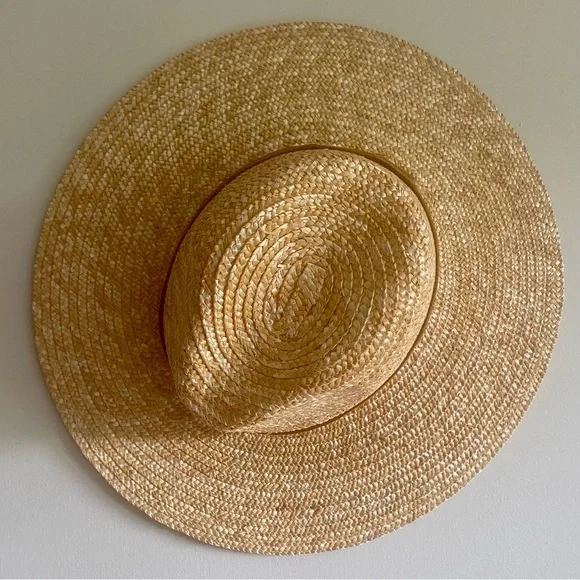 GIGI PIP Tan and Beige Wide-Brimmed Straw Hat - Picture 5 of 11